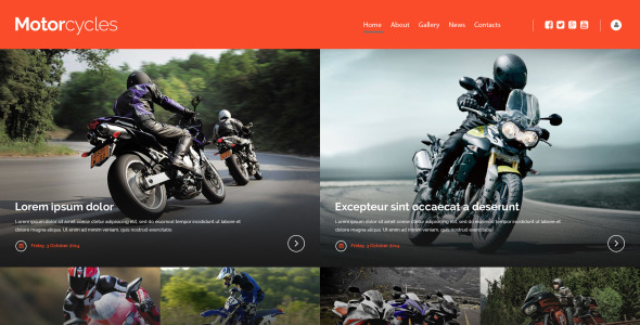 шаблон сайта мотокросса