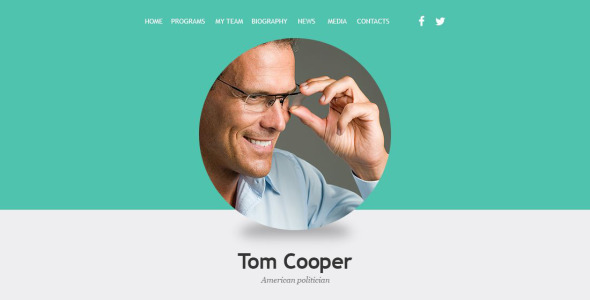 политический кандидат отзывчивый шаблон информационного бюллетеня