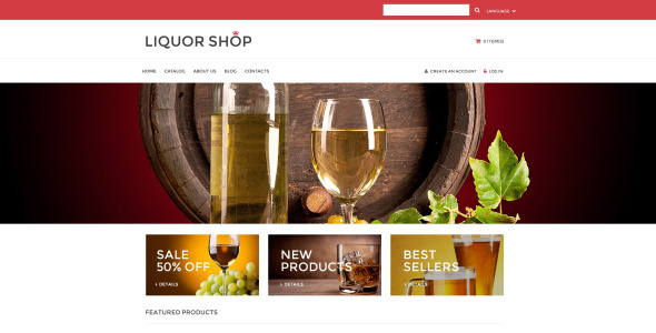 алкогольные напитки шаблон virtuemart