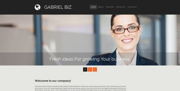 шаблон business &amp; services moto cms 3