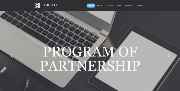 шаблон business &amp; services moto cms 3