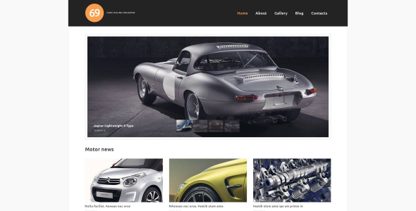 cars magazine wordpress тема