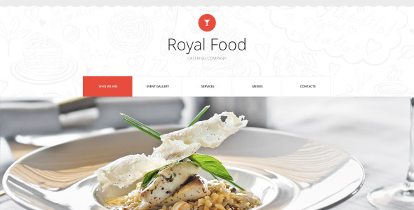 шаблон сайта кейтеринговой компании