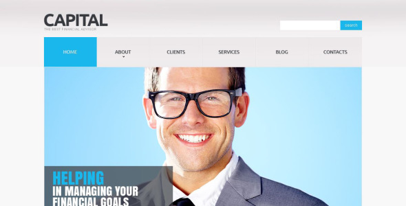 отзывчивый шаблон финансового консультанта joomla