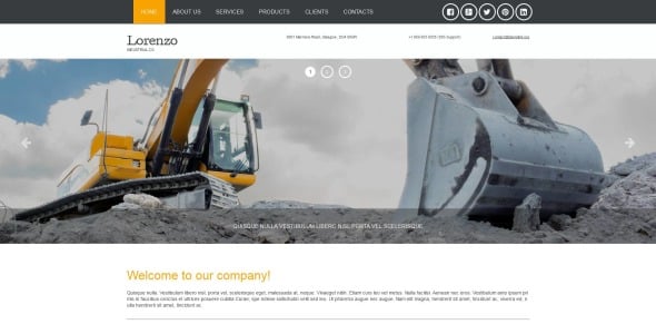 промышленный шаблон moto cms 3