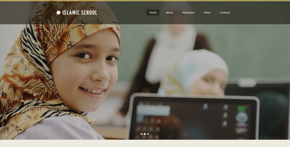 шаблон сайта исламской школы