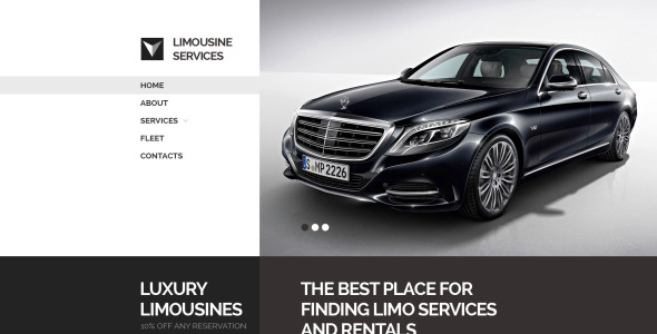 шаблон сайта limo transportation