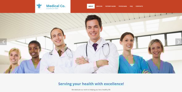 шаблон medical moto cms 3