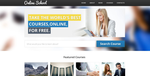 шаблон сайта онлайн-школы