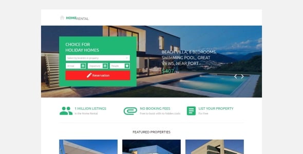 отзывчивый шаблон целевой страницы агентства недвижимости