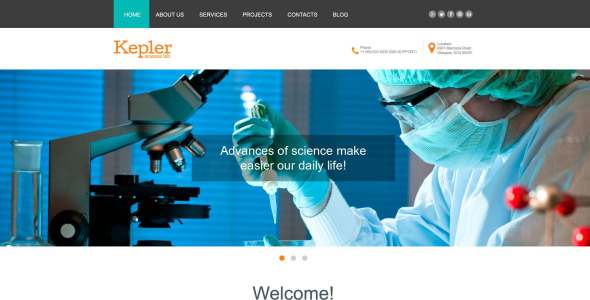 шаблон музы научной лаборатории