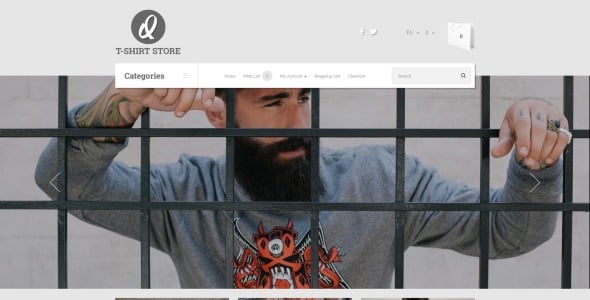 умный повседневный стиль шаблон opencart