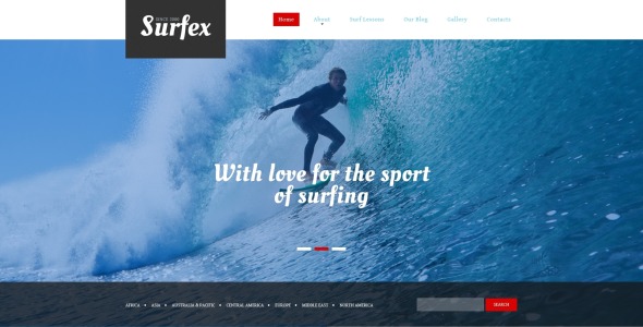 серфинг блог шаблон joomla