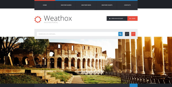 шаблон сайта прогноза погоды