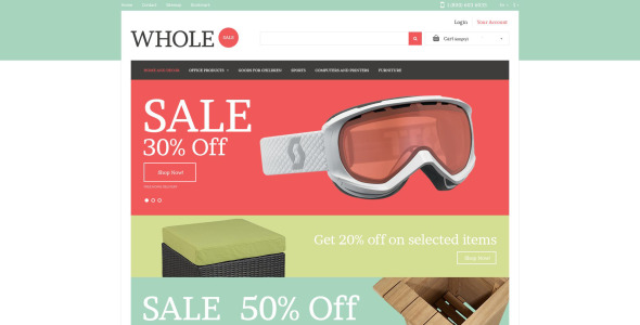 оптовая онлайн тема prestashop