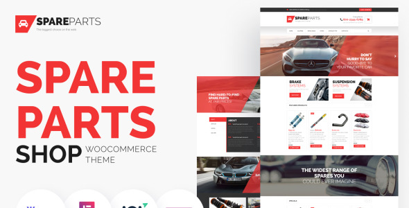магазин запчастей ecommerce modern elementor woocommerce theme