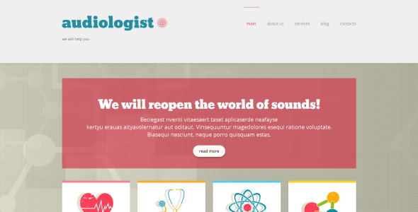 доктор отзывчивая тема wordpress