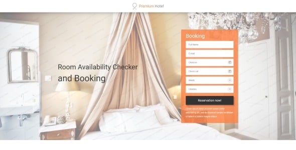 адаптивный шаблон целевой страницы отелей