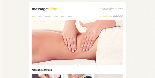 отзывчивая тема wordpress для массажного салона