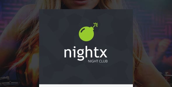 адаптивный шаблон информационного бюллетеня ночного клуба