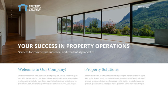 отзывчивый шаблон сайта агентства недвижимости