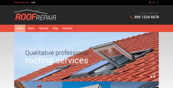 кровельная компания отзывчивый шаблон drupal