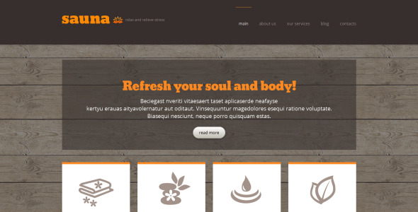 сауна отзывчивая тема wordpress