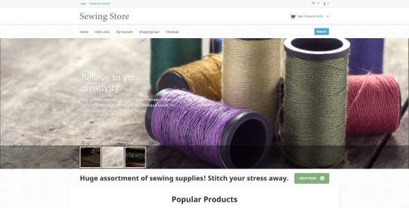 шитье вязание шаблон opencart