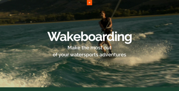 шаблон сайта wakeboarding responsive