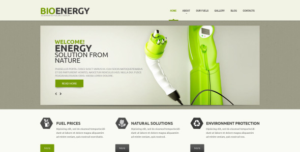 отзывчивая тема wordpress для биотоплива