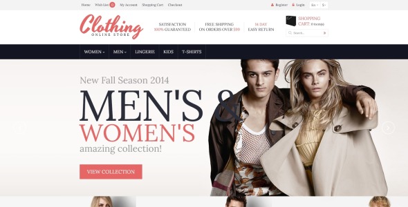 одежда для всех шаблон opencart