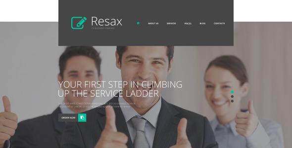 cv business wordpress тема