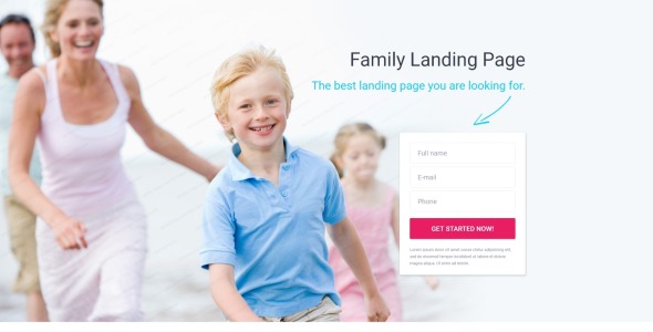 адаптивный шаблон целевой страницы family center