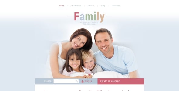 семейный шаблон joomla