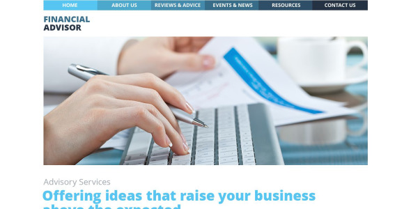 финансовый советник wordpress тема