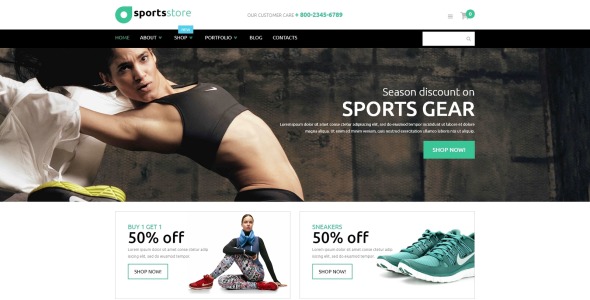 тема фитнес-магазина woocommerce