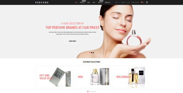 тема парфюмерного магазина shopify