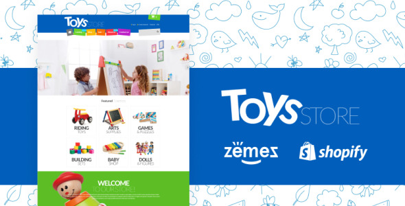 веселые игрушки магазин shopify тема