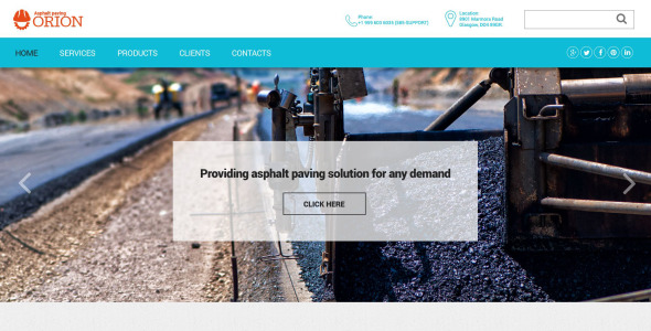 шаблон сайта промышленных площадок