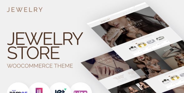 шаблон дизайна ювелирного сайта для интернет магазинов тема woocommerce