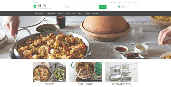 магазин кухонных принадлежностей prestashop тема