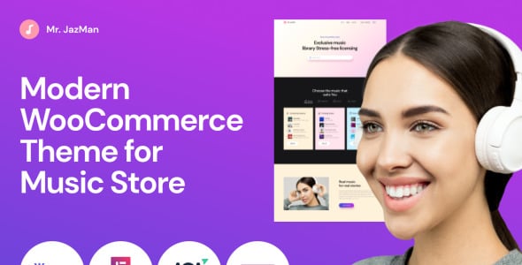 музыкальный магазин woocommerce тема