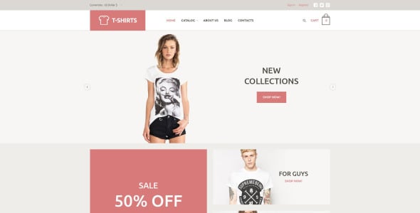 шаблон магазина рубашек virtuemart