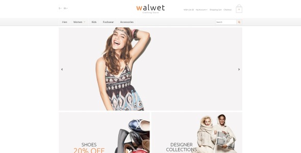 шаблон модного магазина одежды opencart