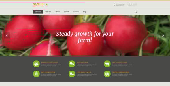 сельскохозяйственная компания drupal шаблон
