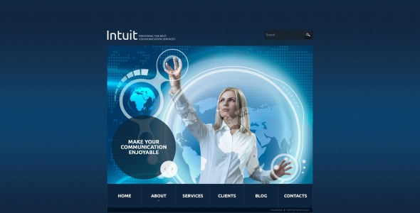 коммуникационный адаптивный шаблон joomla