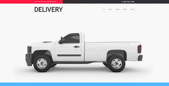 услуги доставки шаблон muse