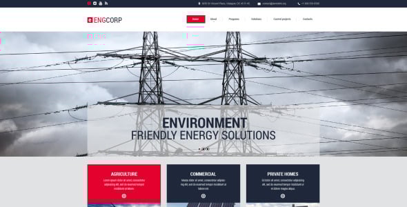 шаблон веб-сайта engcorp