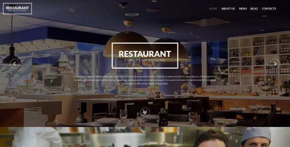 европейский ресторан wordpress тема
