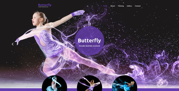 шаблон сайта для фигурного катания